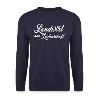 Landwirt aus Leidenschaft - Unisex Pullover - Navy - Vorne - Alina (178cm) & Michal (187cm)