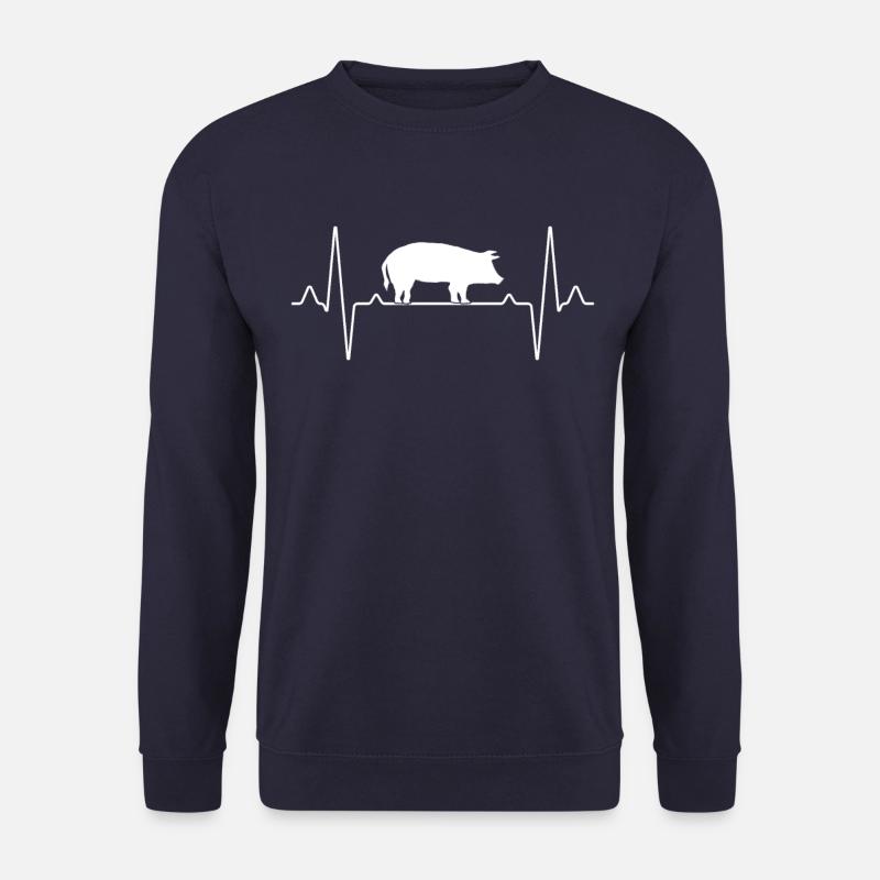 Schwein Herzschlag - Unisex Pullover - Navy