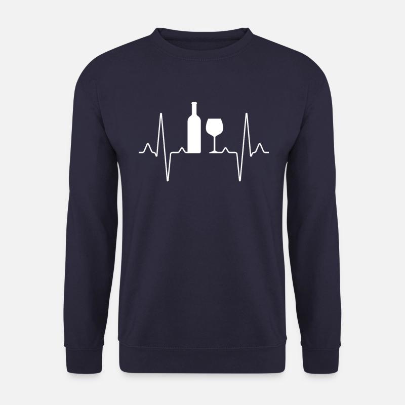 Wein Herzschlag - Unisex Pullover - Navy
