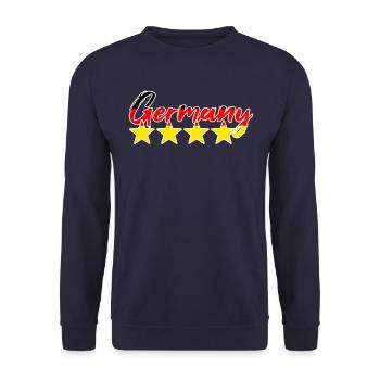 Allemagne Fan de football - Sweat-shirt Unisexe - marine - Devant - Alina (178cm) & Michal (187cm)