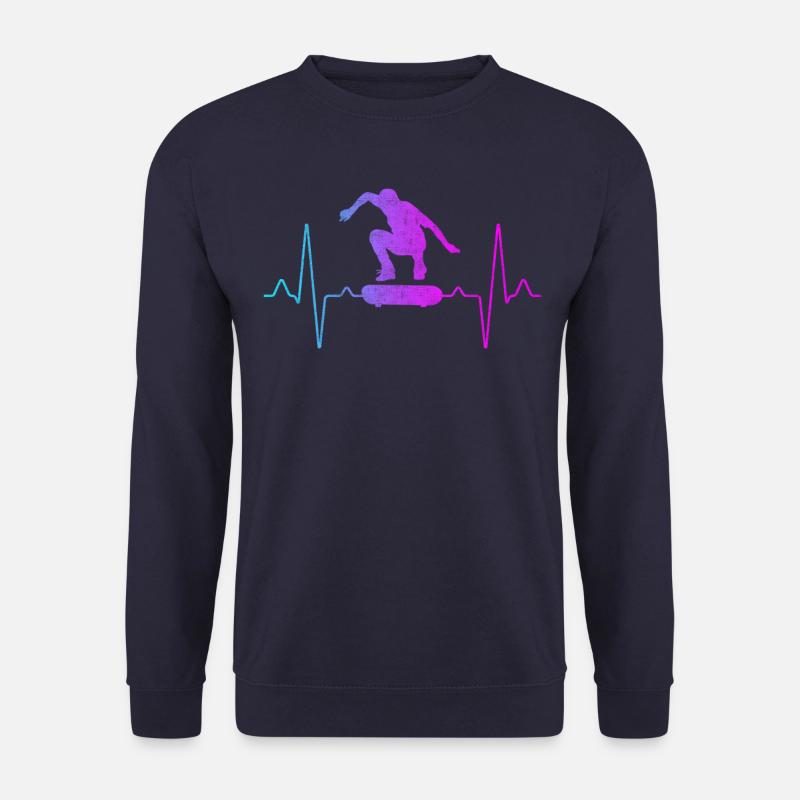 Skater Skate Herzschlag - Unisex Pullover - Navy