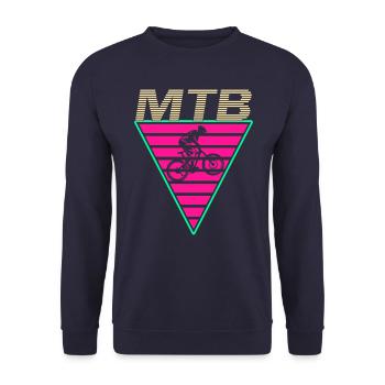 Mountainbike MTB - Unisex Pullover - Navy - Vorne - Alina (178cm) & Michal (187cm)