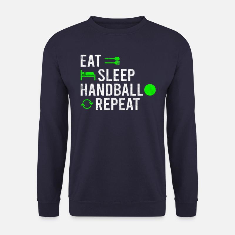 Eat Sleep Handball Repeat - Unisex Sweatshirt - navy
