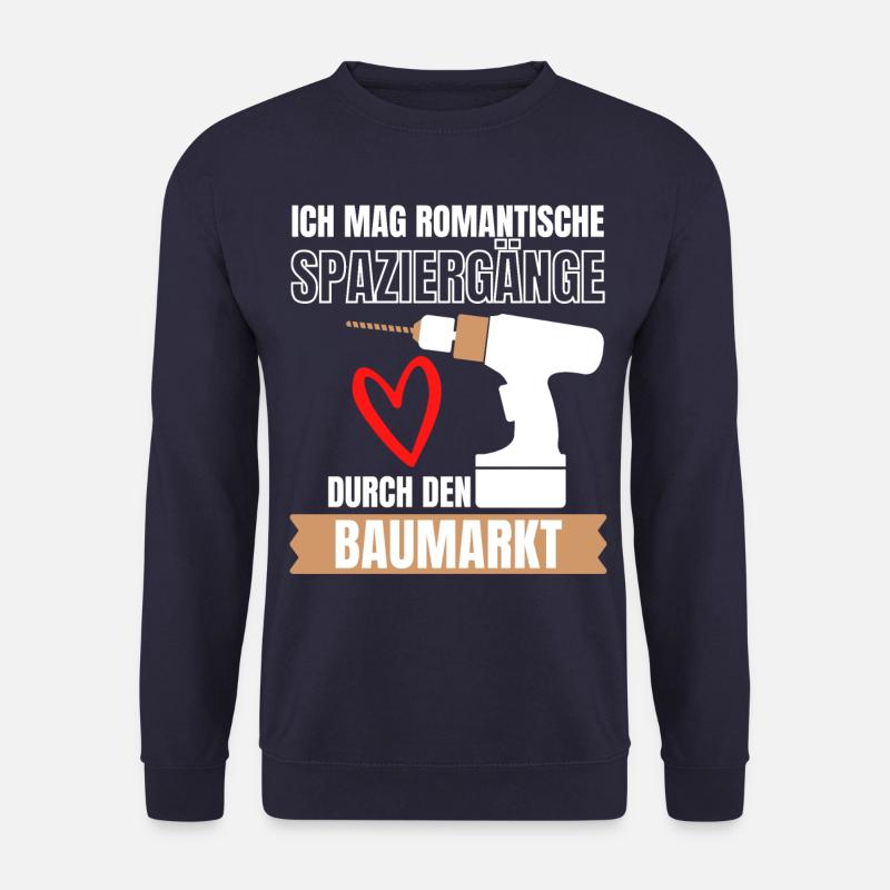 Baumarkt Vater Handwerker Werkzeug Bauherr Spruch - Unisex Pullover - Navy
