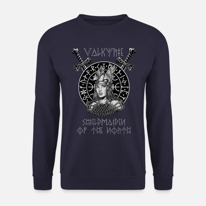 Valkyrie Shieldmaiden of the North - Unisex Pullover - Navy