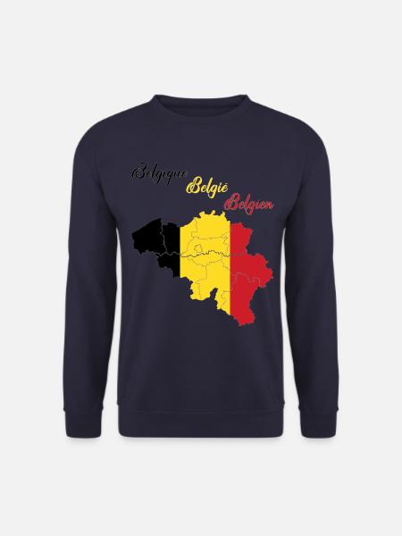 Belgique - Sweat-shirt Unisexe - marine