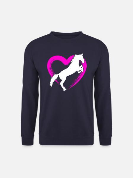 Cheval Cheval Amour - Sweat-shirt Unisexe - marine