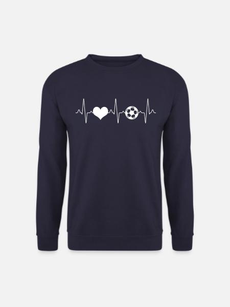 Football Heartbeat - Unisex Sweatshirt - navy