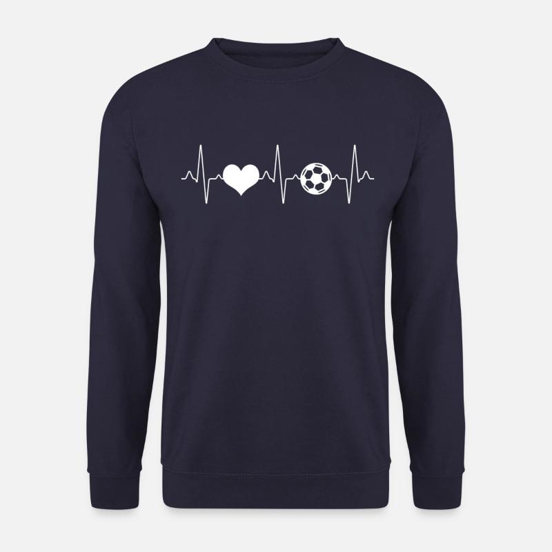 Fußball Herzschlag - Unisex Pullover - Navy