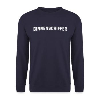 Binnenschiffer - Unisex Pullover - Navy - Vorne - Alina (178cm) & Michal (187cm)