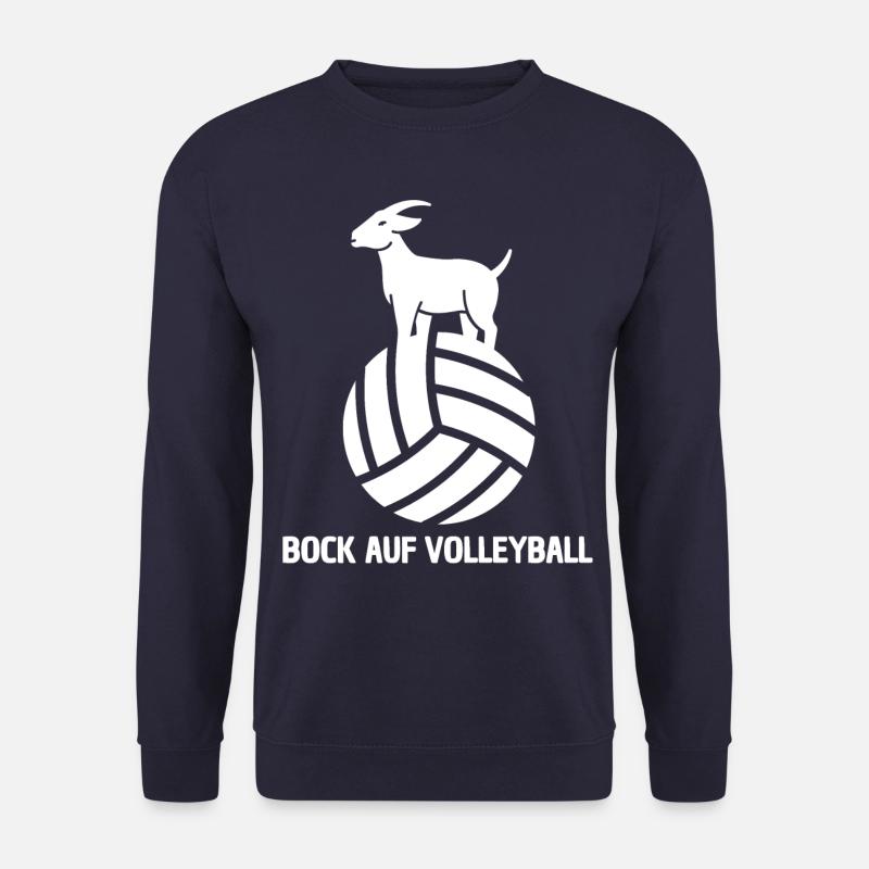 BOCK AUF VOLLEYBALL - LUSTIGER VOLLEYBALLSPIELER - Unisex Pullover - Navy