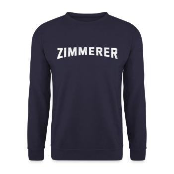 Zimmerer - Unisex Pullover - Navy - Vorne - Alina (178cm) & Michal (187cm)