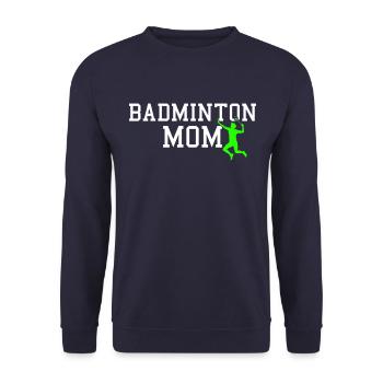 badminton mom - Unisex Pullover - Navy - Vorne - Alina (178cm) & Michal (187cm)