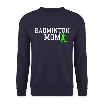 badminton mom - Unisex Pullover - Navy - Vorne - Alina (178cm) & Michal (187cm)