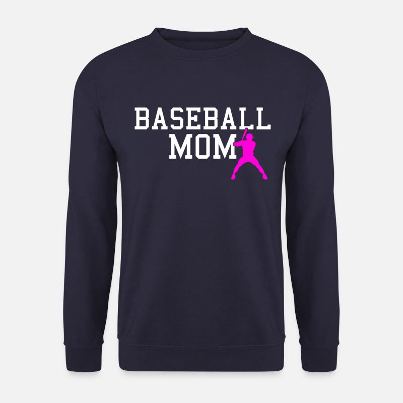 baseball mom - Unisex Pullover - Navy