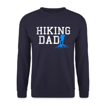 hiking dad - Unisex Pullover - Navy - Vorne - Alina (178cm) & Michal (187cm)
