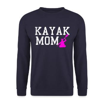Kayak mom - Unisex Sweatshirt - navy - Front - Alina (178cm) & Michal (187cm)