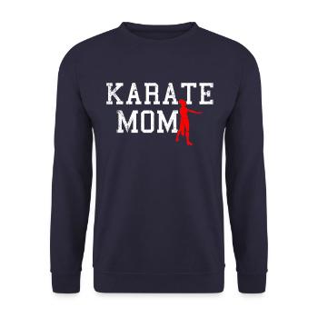 Karate mom - Unisex Pullover - Navy - Vorne - Alina (178cm) & Michal (187cm)