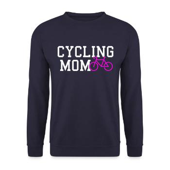 cycling mom - Unisex Pullover - Navy - Vorne - Alina (178cm) & Michal (187cm)