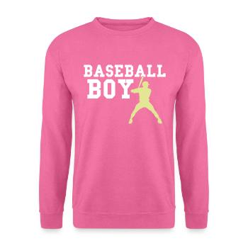 baseball boy - Unisex Pullover - Pink - Vorne