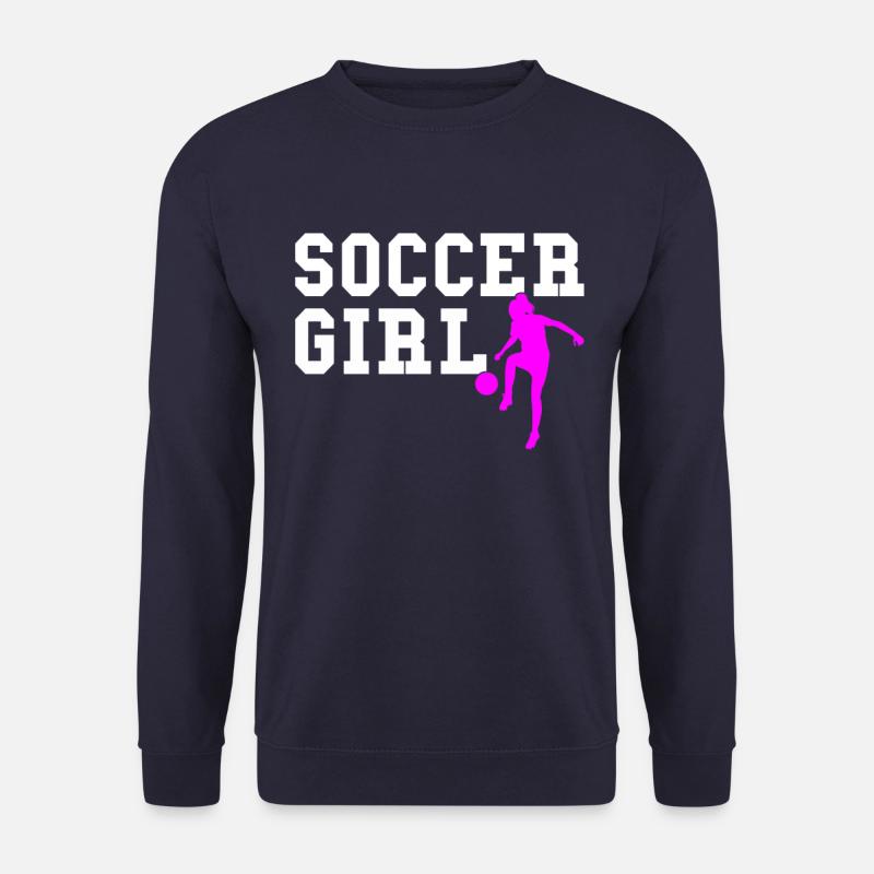 fille de soccer - Sweat-shirt Unisexe - marine