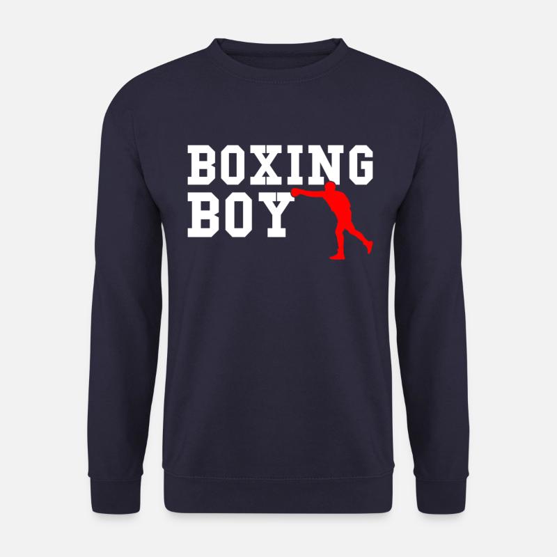 boxing boy - Unisex Pullover - Navy