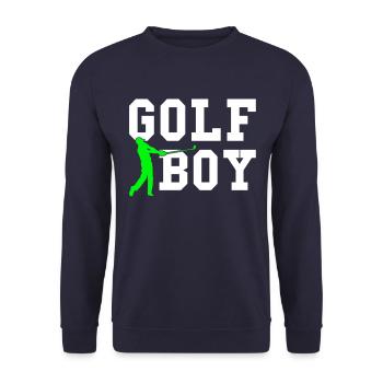 golf boy - Unisex Pullover - Navy - Vorne - Alina (178cm) & Michal (187cm)