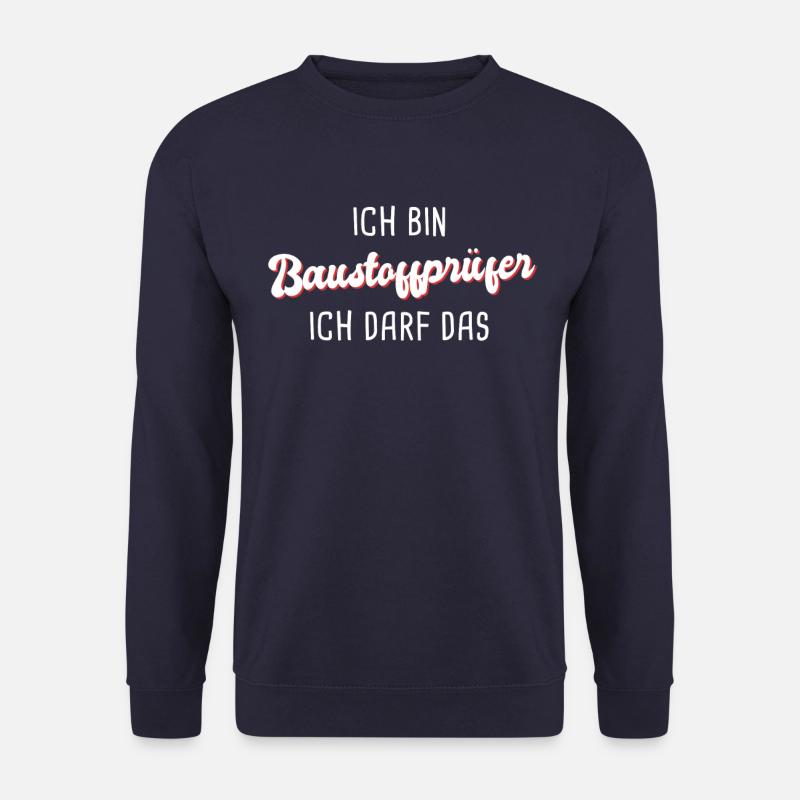 Baustoffprüfer - Unisex Pullover - Navy
