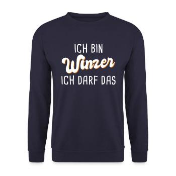 Winzer - Unisex Pullover - Navy - Vorne - Alina (178cm) & Michal (187cm)