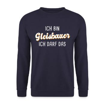 Gleisbauer - Unisex Pullover - Navy - Vorne - Alina (178cm) & Michal (187cm)