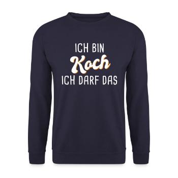 Koch - Unisex Pullover - Navy - Vorne - Alina (178cm) & Michal (187cm)
