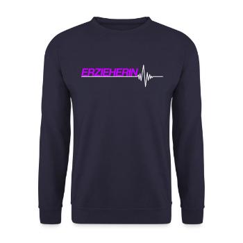 Erzieherin - Unisex Pullover - Navy - Vorne - Alina (178cm) & Michal (187cm)