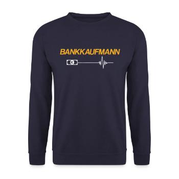 Bankkaufmann - Unisex Pullover - Navy - Vorne - Alina (178cm) & Michal (187cm)