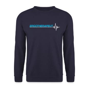 Ergotherapeut - Unisex Pullover - Navy - Vorne - Alina (178cm) & Michal (187cm)