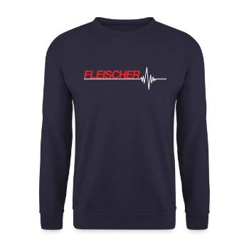 Fleischer - Unisex Pullover - Navy - Vorne - Alina (178cm) & Michal (187cm)