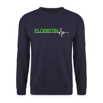 Floristin - Unisex Pullover - Navy - Vorne - Alina (178cm) & Michal (187cm)