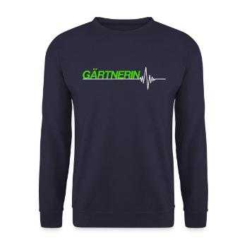 Gärtnerin - Unisex Pullover - Navy - Vorne - Alina (178cm) & Michal (187cm)