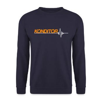 Konditor - Unisex Pullover - Navy - Vorne - Alina (178cm) & Michal (187cm)