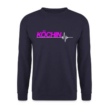 Köchin - Unisex Pullover - Navy - Vorne - Alina (178cm) & Michal (187cm)