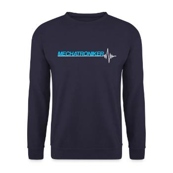 Mechatroniker - Unisex Pullover - Navy - Vorne - Alina (178cm) & Michal (187cm)