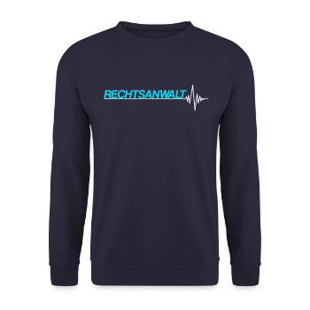 Rechtsanwalt - Unisex Pullover - Navy - Vorne - Alina (178cm) & Michal (187cm)