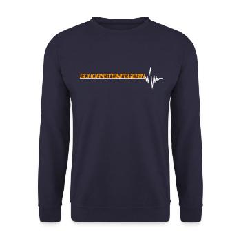Schornsteinfegerin - Unisex Pullover - Navy - Vorne - Alina (178cm) & Michal (187cm)