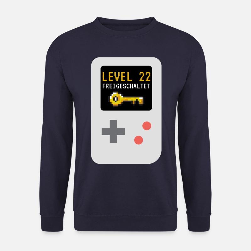 Level 22 freigeschaltet! Gamer Spieler Zocker - Unisex Pullover - Navy