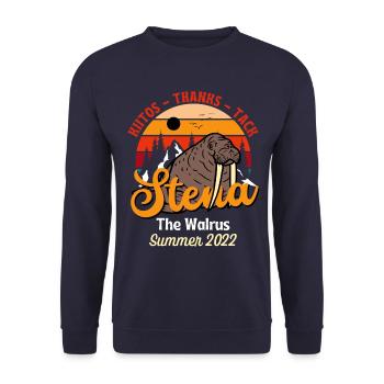 Danke Stena Mursu Sommer 2022 - Unisex Pullover - Navy - Vorne - Alina (178cm) & Michal (187cm)