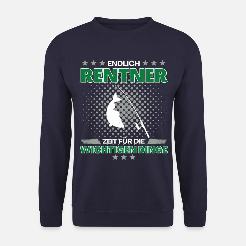 Angler in Rente - endlich Zeit fürs Fischen und - Unisex Pullover - Navy