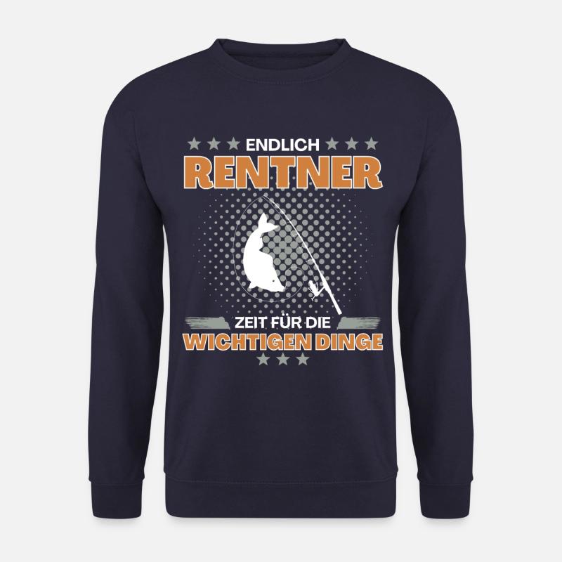Angler in Rente - endlich Zeit fürs Fischen und - Unisex Pullover - Navy