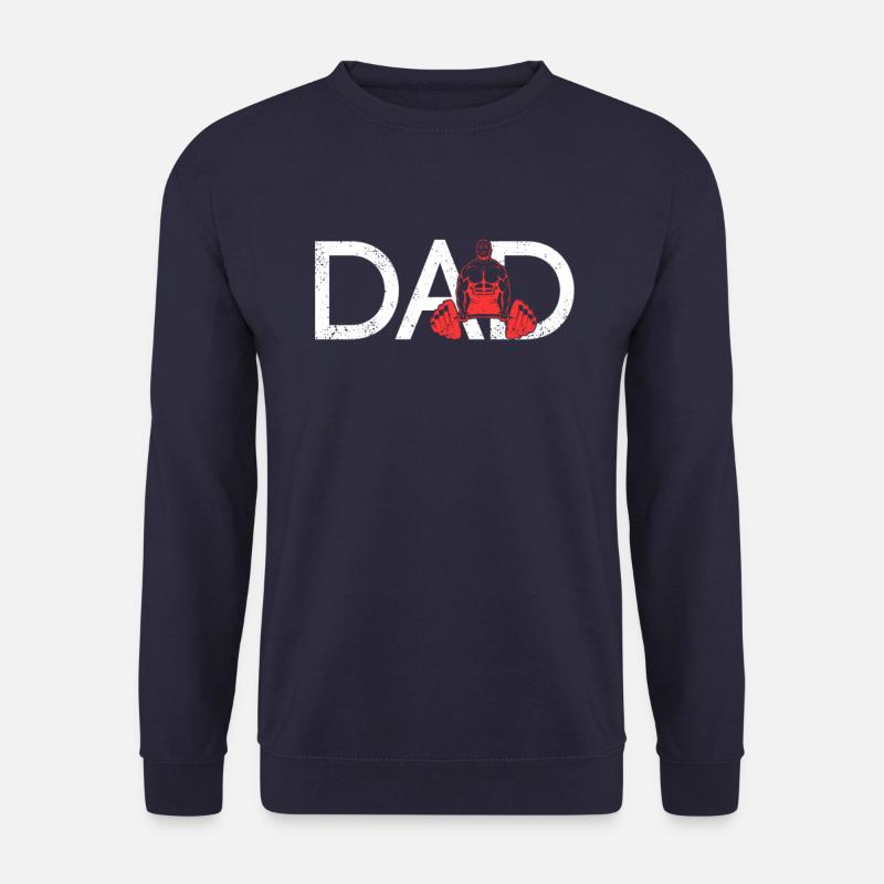 Bodybuilding Papa - Unisex Pullover - Navy