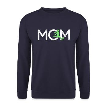 Fußball Mama - Unisex Pullover - Navy - Vorne - Alina (178cm) & Michal (187cm)