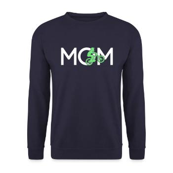 Mountainbike Mama - Unisex Pullover - Navy - Vorne - Alina (178cm) & Michal (187cm)