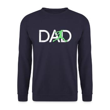 Parkour Papa - Unisex Sweatshirt - navy - Front - Alina (178cm) & Michal (187cm)